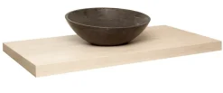 Naturel Plaque sous lavabo Dolce 80x50 cm acacia DO8050AK