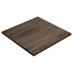 KOLM Plateau laminé chêne chocolat 68 x 68 cm pour bureau, table, table basse* Plan De Travail Buanderie