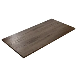 KOLM Plateau laminé chêne chocolat 138 x 68 cm pour bureau, table, table basse* Plan De Travail Buanderie