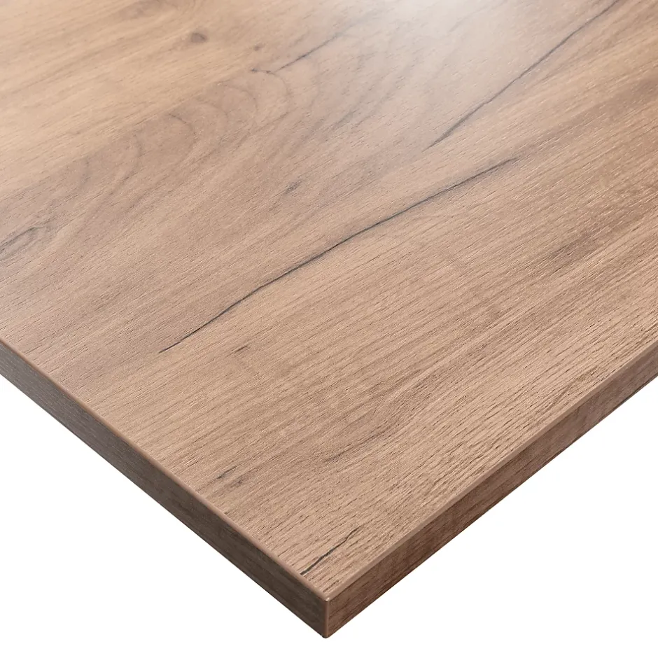 KOLM Plateau laminé chêne craft 90 x 90 cm pour bureau, table, table basse* Plan De Travail Buanderie