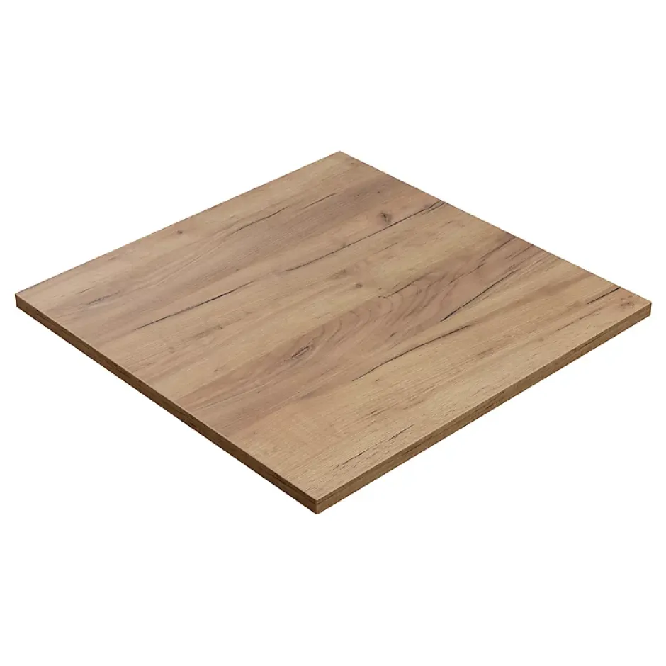 KOLM Plateau laminé chêne craft 90 x 90 cm pour bureau, table, table basse* Plan De Travail Buanderie