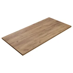 KOLM Plateau laminé chêne craft 138 x 68 cm pour bureau, table, table basse