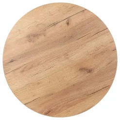 KOLM Plateau laminé chêne craft rond, diamètre 68 cm, pour bureau, table, table basse