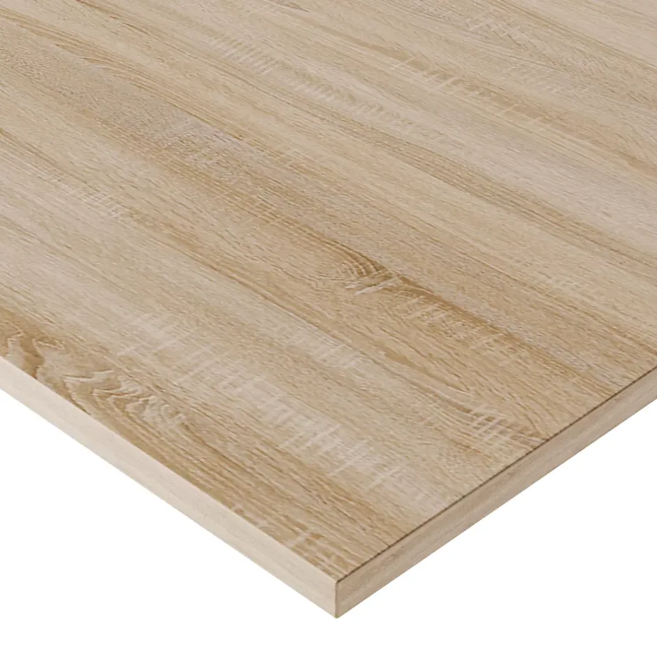 KOLM Plateau laminé chêne sonoma 138 x 80 cm pour bureau, table, table basse