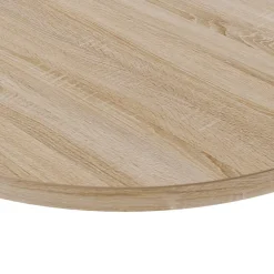 KOLM Plateau laminé chêne sonoma rond, diamètre 50 cm, pour bureau, table, table basse