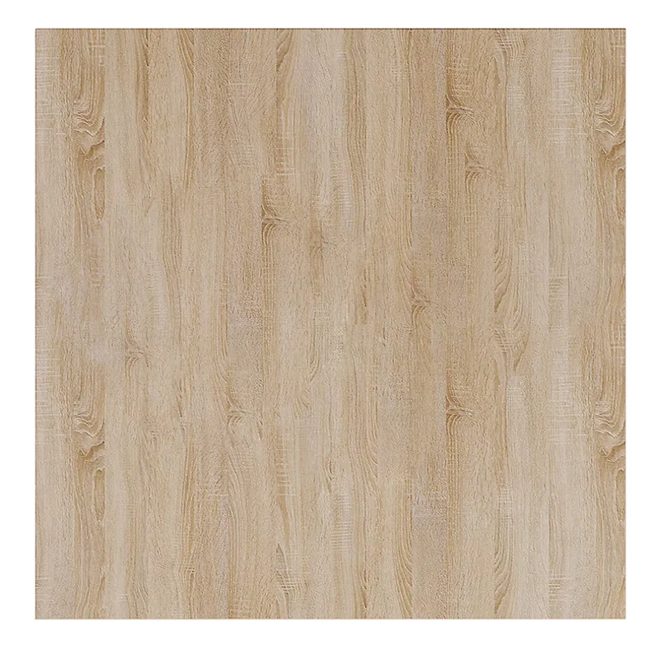 KOLM Plateau laminé chêne sonoma 90 x 90 cm pour bureau, table, table basse