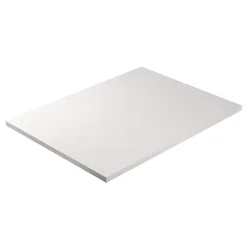 KOLM Plateau laminé gris 138 x 80 cm pour bureau, table, table basse