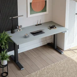 KOLM Plateau laminé gris 138 x 68 cm pour bureau, table, table basse* Plan De Travail Buanderie