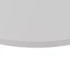 KOLM Plateau laminé gris rond, diamètre 90 cm, pour bureau, table, table basse