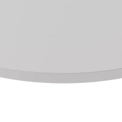KOLM Plateau laminé gris rond, diamètre 90 cm, pour bureau, table, table basse