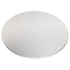 KOLM Plateau laminé gris rond, diamètre 90 cm, pour bureau, table, table basse