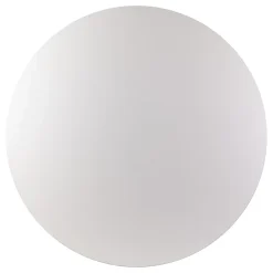 KOLM Plateau laminé gris rond, diamètre 90 cm, pour bureau, table, table basse