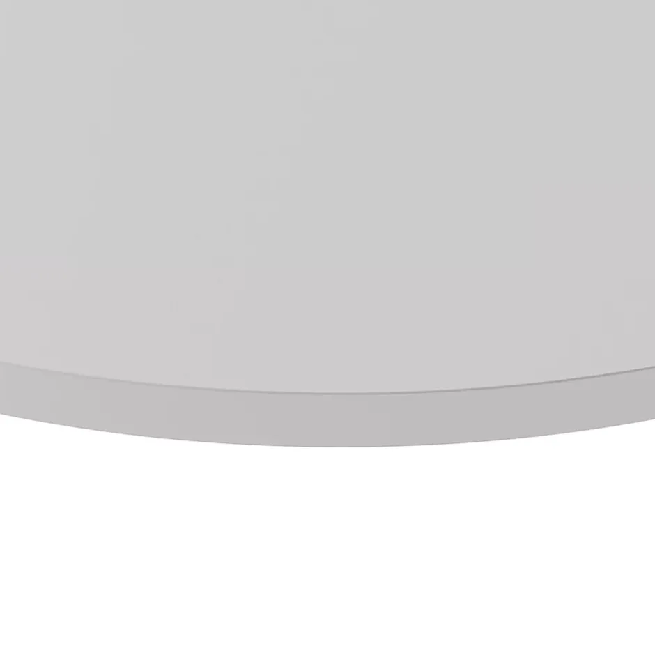 KOLM Plateau laminé gris rond, diamètre 68 cm, pour bureau, table, table basse* Plan De Travail Buanderie
