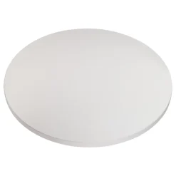 KOLM Plateau laminé gris rond, diamètre 68 cm, pour bureau, table, table basse* Plan De Travail Buanderie