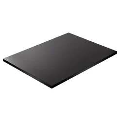 KOLM Plateau laminé noir 138 x 80 cm pour bureau, table, table basse* Plan De Travail Buanderie