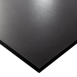 KOLM Plateau laminé noir 120 x 80 cm pour bureau, table, table basse