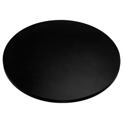 KOLM Plateau laminé noir rond, diamètre 68 cm, pour bureau, table, table basse