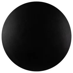 KOLM Plateau laminé noir rond, diamètre 68 cm, pour bureau, table, table basse