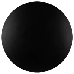 KOLM Plateau laminé noir rond, diamètre 50 cm, pour bureau, table, table basse