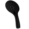 Kibath Poignée de douche Maneral 1 position ronde finition NOIR mat en ABS