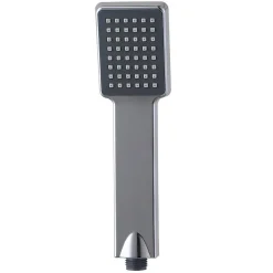 Kibath Poignée de douche manuelle 1 position carrée finition chrome poli en ABS* Colonne De Douche Mécanique