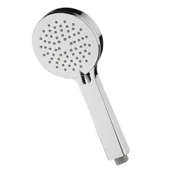 Kibath Poignée de douche manuelle 3 positions ALAS ronde finition chrome brillant en ABS