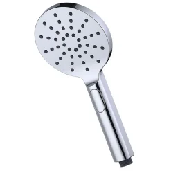 Kibath Poignée de douche ronde 3 positions NIRIA en finition chrome brillant en ABS* Colonne De Douche Mécanique