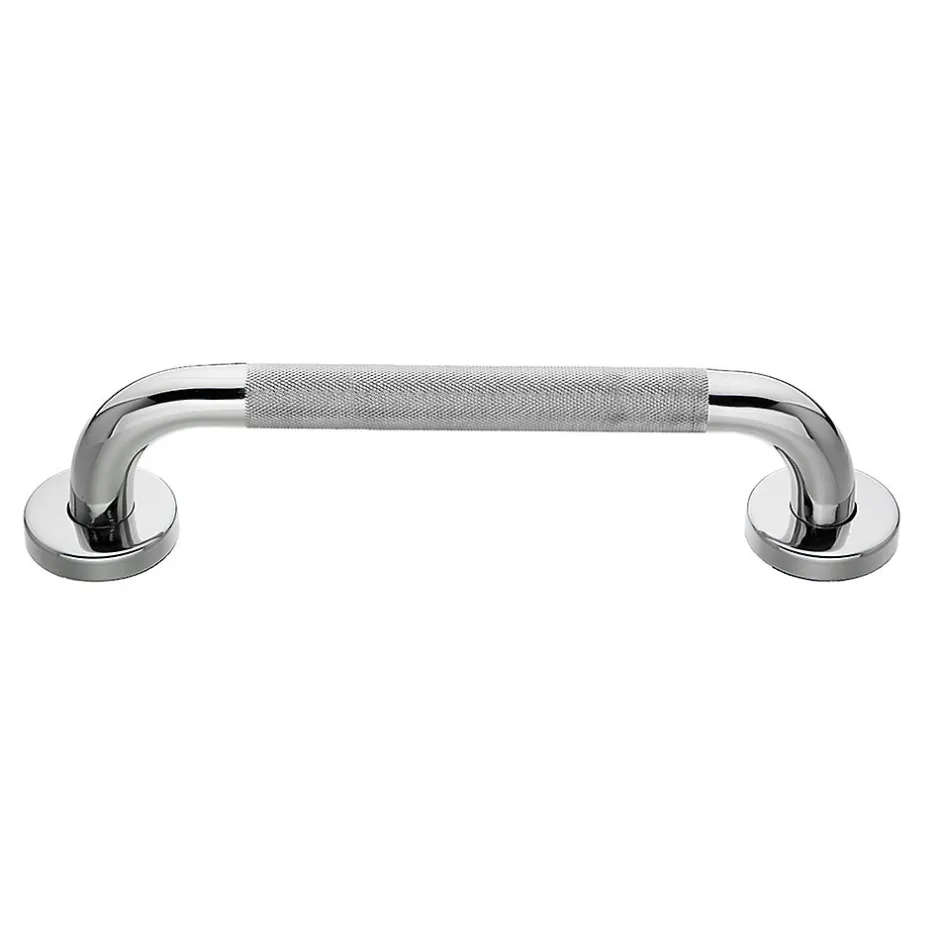 Kibath Poignée de sécurité antidérapante de 40 cm avec finition chromée polie en acier inoxydable* Barre D'Appui