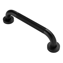 Kibath Poignée de sécurité antidérapante de 30 cm avec finition NOIRE mate en acier inoxydable