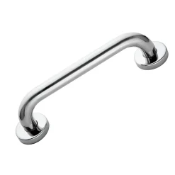 Kibath Poignée de sécurité lisse de 25 cm, finition chromée polie, en acier inoxydable* Barre D'Appui