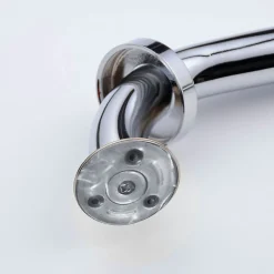 Kibath Poignée de sécurité lisse de 25 cm, finition chromée polie, en acier inoxydable* Barre D'Appui