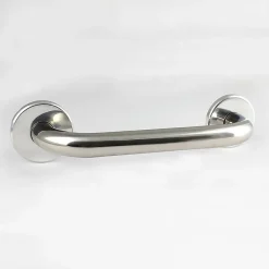 Kibath Poignée de sécurité lisse de 25 cm, finition chromée polie, en acier inoxydable* Barre D'Appui