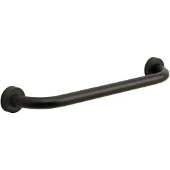 Kiamami Valentina Poignée De Sécurité Pour Salle De Bain Pour Personnes Âgées 45Cm Acier Noir Par* Barre D'Appui
