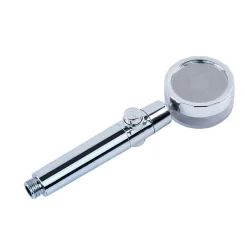 Deko Pommeau de douche à économie d'eau, douchette à main avec filtre à visser, pommeau de douche avec flexible (or)