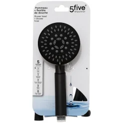5Five Pommeau de douche 5 fonctions -* Pommeau De Douche, Flexible Et Barre De Douche