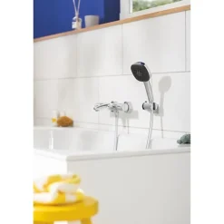 Grohe Pommeau de douche - Vitalio Comfort 110 26092001 - 3 jets Pluie/Stimulant/Massage - Sélection facile -Economie d'eau -C* Pommeau De Douche, Flexible Et Barre De Douche