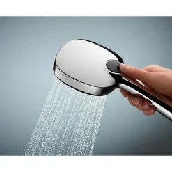 Grohe Pommeau de douche - Vitalio Comfort 110 26092001 - 3 jets Pluie/Stimulant/Massage - Sélection facile -Economie d'eau -C* Pommeau De Douche, Flexible Et Barre De Douche