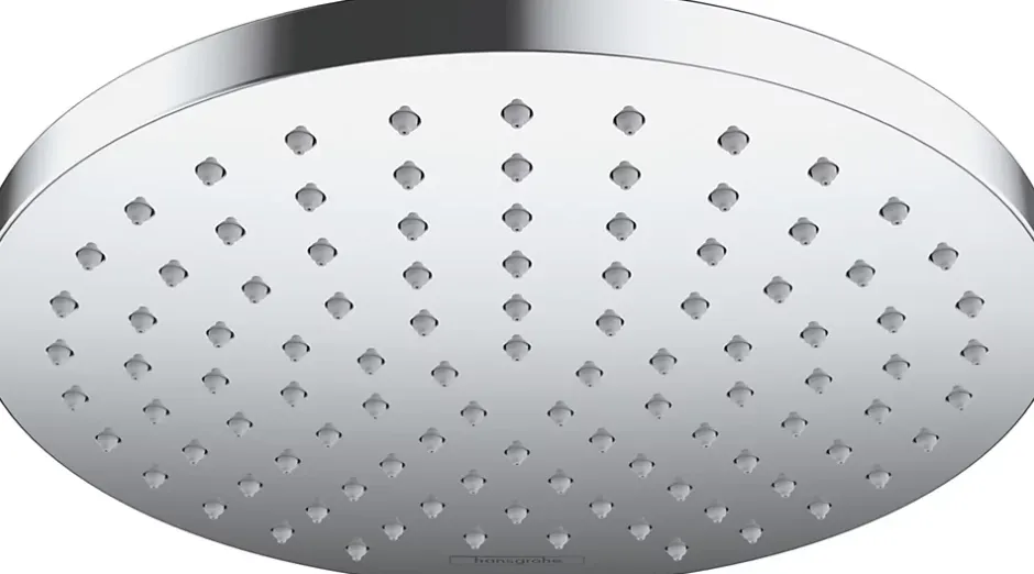 Hansgrohe Pommeau de douche 1 jet rond, chrome, Vernis Shape