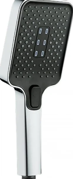 Deko Pommeau de douche carré haute pression avec 3 modes de pulvérisation, économie d'eau* Pommeau De Douche, Flexible Et Barre De Douche