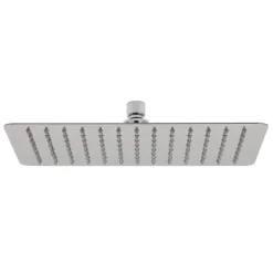 Kibath Pommeau de douche carré 30x30 cm, finition chrome poli, en laiton