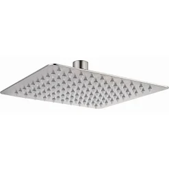 Kibath Pommeau de douche carré 30x30 cm, finition chrome poli, en laiton