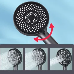 Deko Pommeau de douche domestique, pommeau de douche à main, pommeau de douche, gris pistolet* Pommeau De Douche, Flexible Et Barre De Douche