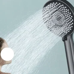 Deko Pommeau de douche domestique, pommeau de douche à main, pommeau de douche, gris pistolet* Pommeau De Douche, Flexible Et Barre De Douche