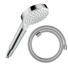 Hansgrohe Pommeau de douche Crometta + Flexible Designflex 160 cm chromé