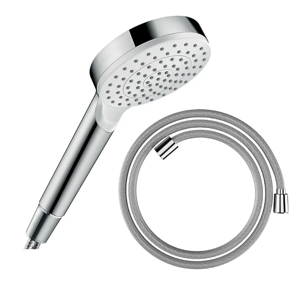 Hansgrohe Pommeau de douche Crometta + Flexible Designflex 160 cm chromé
