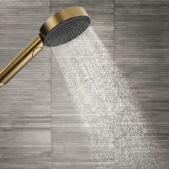 Hansgrohe Pommeau de douche Pulsify Select S 105 EcoSmart 3jets bronze brossé* Pommeau De Douche, Flexible Et Barre De Douche