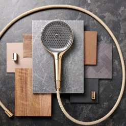 Hansgrohe Pommeau de douche Raindance Select S EcoSmart 120 3 jets + flexible Designflex 125 cm bronze brossé