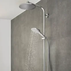 Hansgrohe Pommeau de douche Raindance Select E EcoSmart 120 3 jets chromé* Pommeau De Douche, Flexible Et Barre De Douche