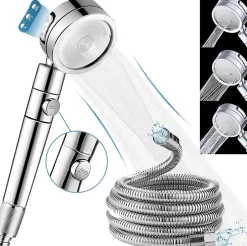 Vendos85 Pommeau de douche haute pression 3 modes avec tuyau* Pommeau De Douche, Flexible Et Barre De Douche