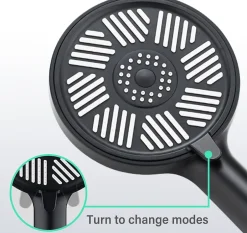 Deko Pommeau de Douche Haute Pression,Pommeau de Douche à Effet pluie, Douchette à main, Grand Pommeau de Douche à économie d'eau